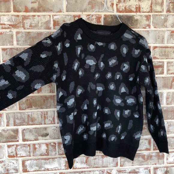 Kendall + Kylie Metallic Animal Print Sweater M - Picture 3 of 9